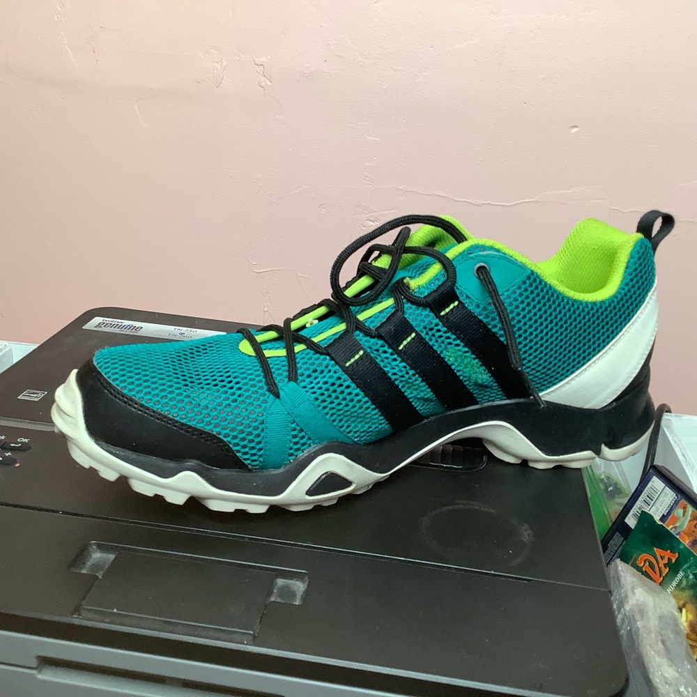 Adidas AX2 Hiking Trail Traxion AF6125 Men’s Shoes Size 13 Teal Black White 2015 - Picture 3 of 13